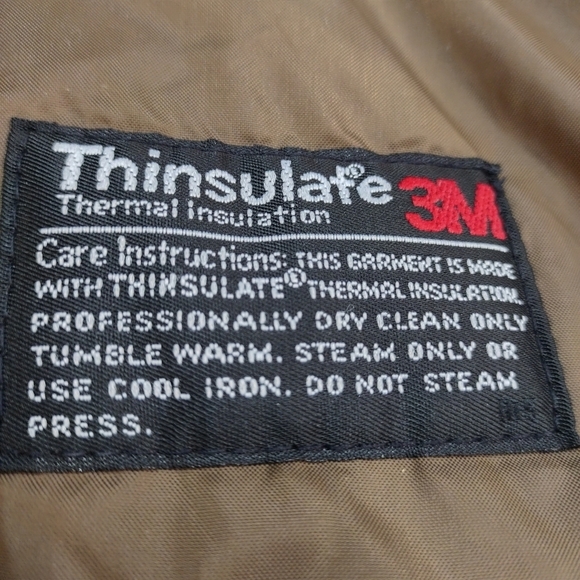 London Fog Men's Brown Tan Removable Liner Trench Coat Size 42 - Picture 12 of 13